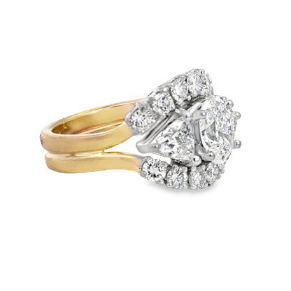 Kirkland Jewelry Estate | 14K Two-Tone Diamond Wedding Set