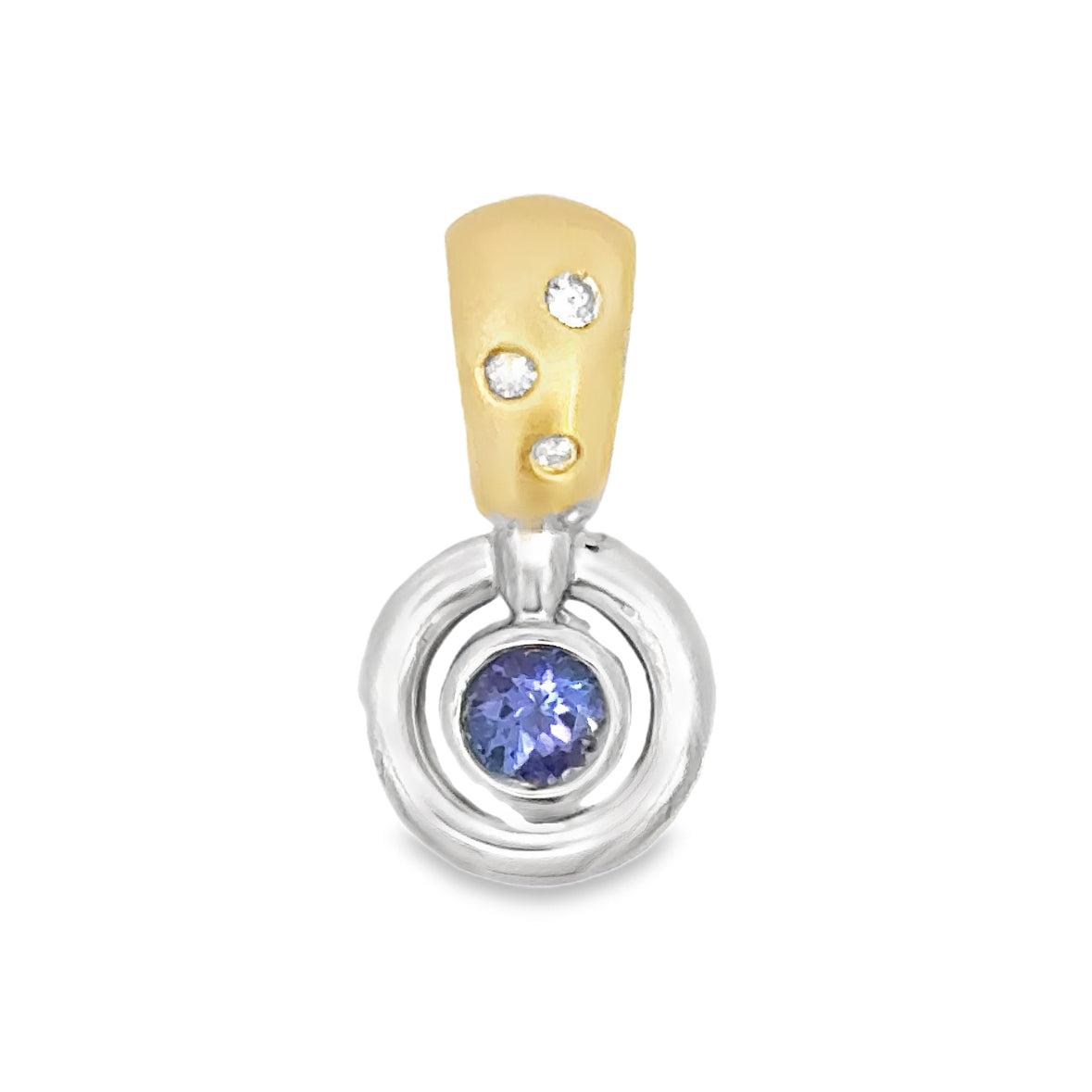 Kirkland Jewelry Estate | 14K Two-Tone Tanzanite Pendant