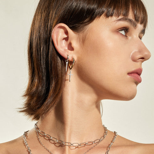 Ania Haie | Silver Sparkle Bar Earring Charm