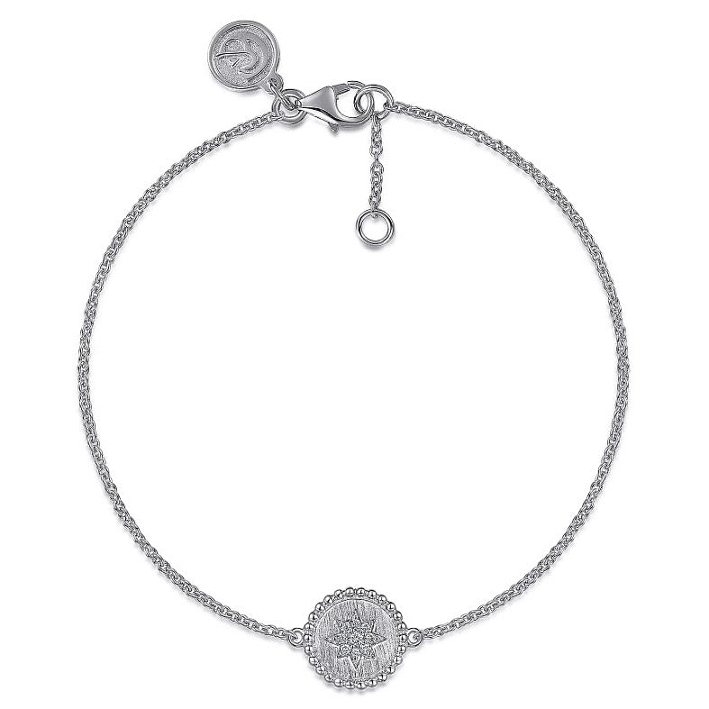 Gabriel & Co | Sterling Silver Diamond Bujukan Star Bracelets
