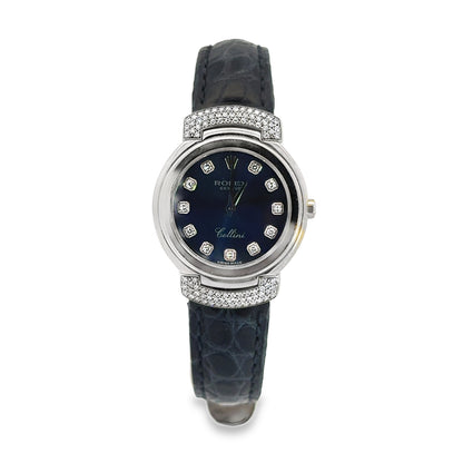 Kirkland Jewelry Estate | Rolex Cellini Ladies Watch with Navy Strap