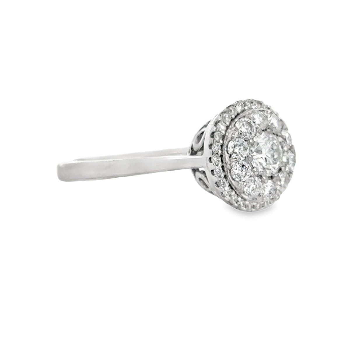 Kirkland Jewelry Estate | 14K White Gold Diamond Cluster Ring