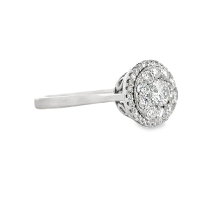 Kirkland Jewelry Estate | 14K White Gold Diamond Cluster Ring