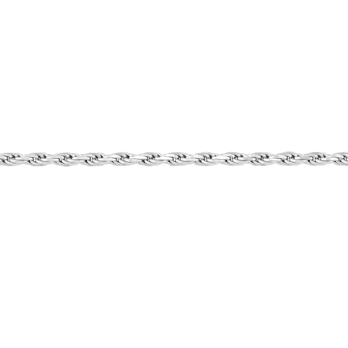 Sterling Silver 1.3mm D/C Rope Chain