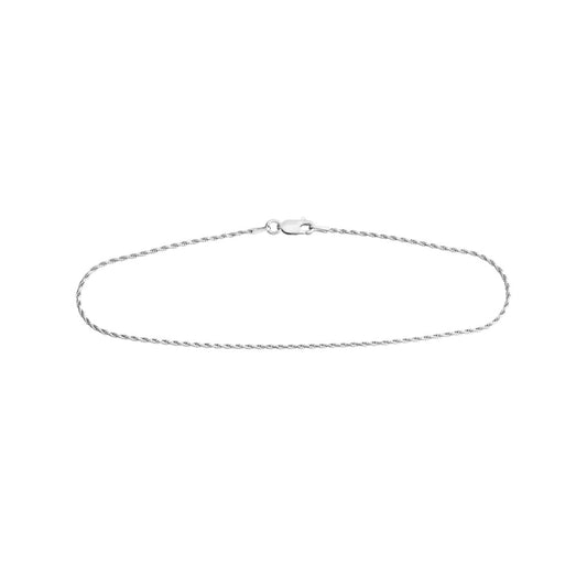 Sterling Silver 1.3mm D/C Rope Chain