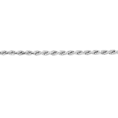 Sterling Silver 2mm D/C Rope Chain