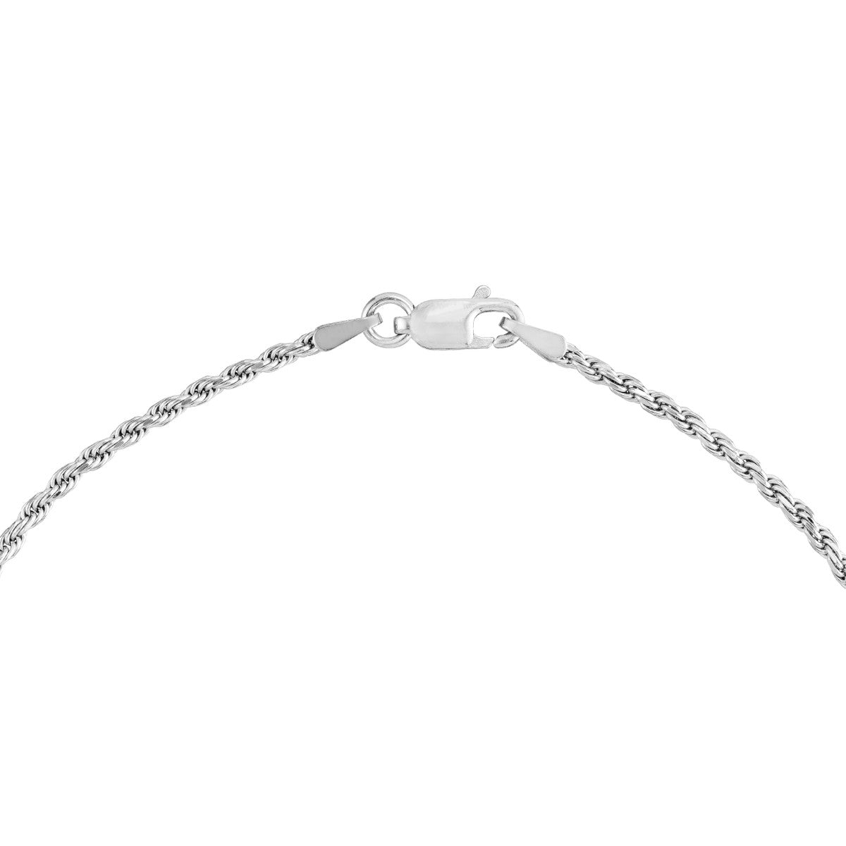 Sterling Silver 2mm D/C Rope Chain