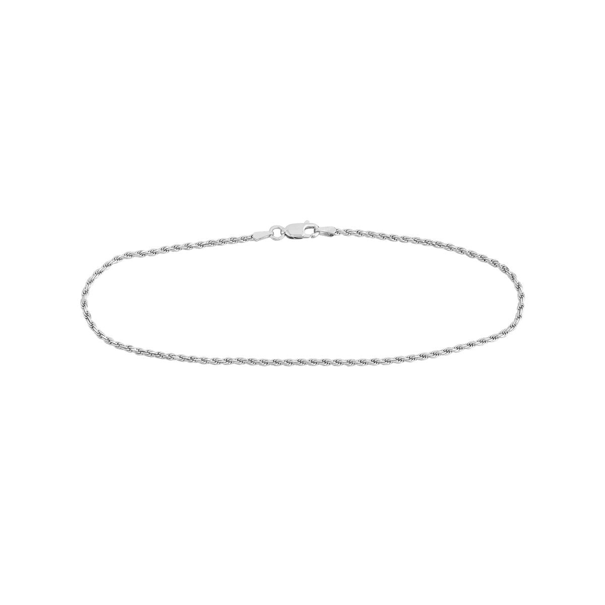 Sterling Silver 2mm D/C Rope Chain