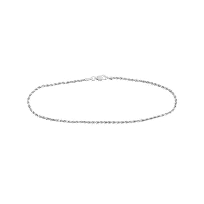 Sterling Silver 2mm D/C Rope Chain