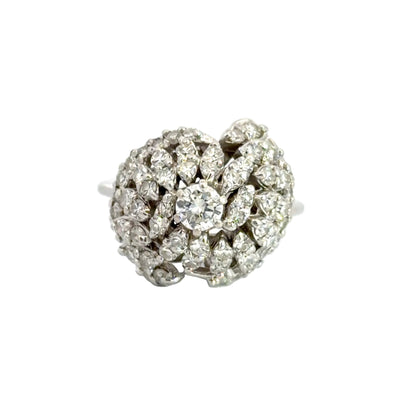 Kirkland Jewelry Estate | 14K White Gold Diamond Cocktail Ring