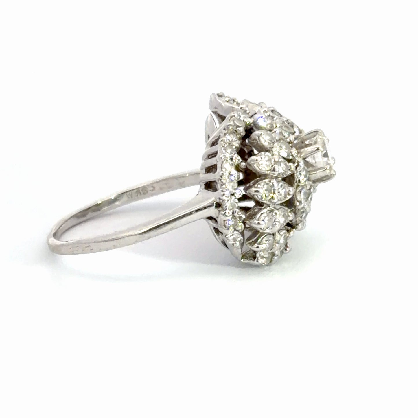 Kirkland Jewelry Estate | 14K White Gold Diamond Cocktail Ring
