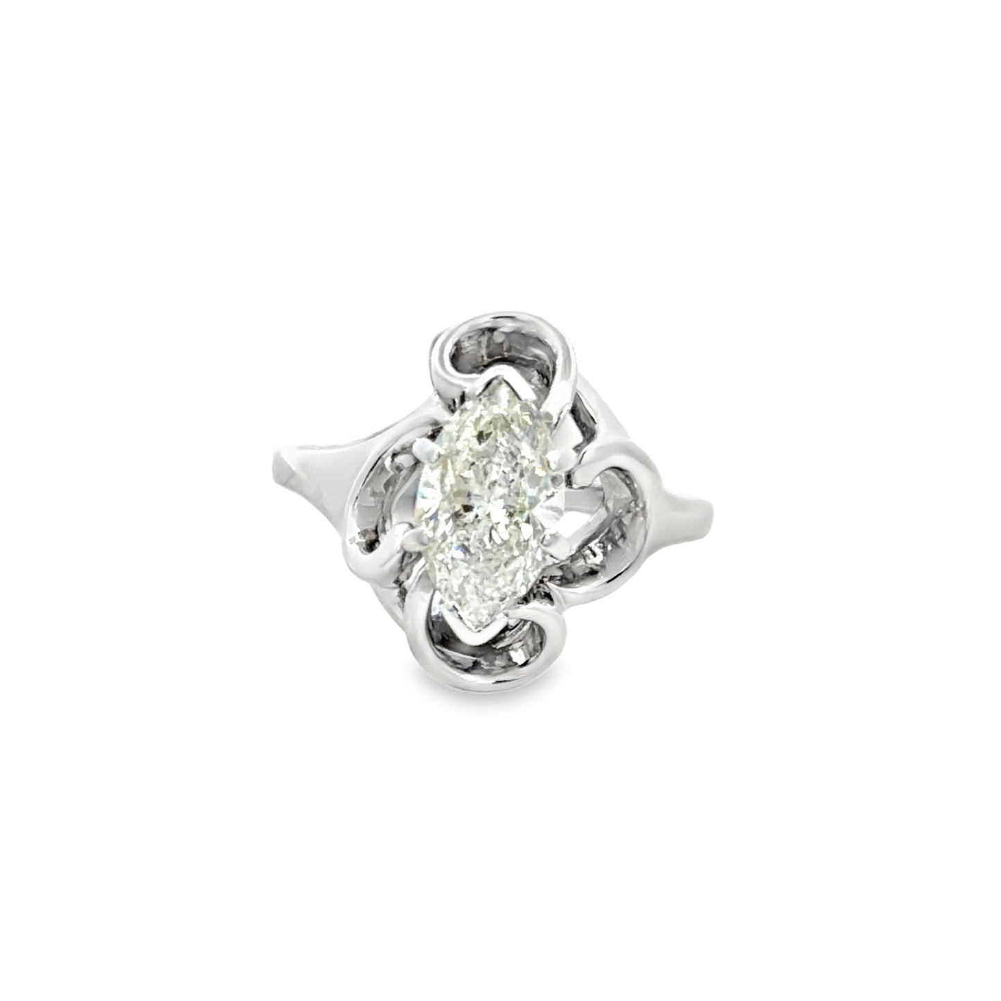 Kirkland Jewelry Estate | 14k White Gold Freeform Ring