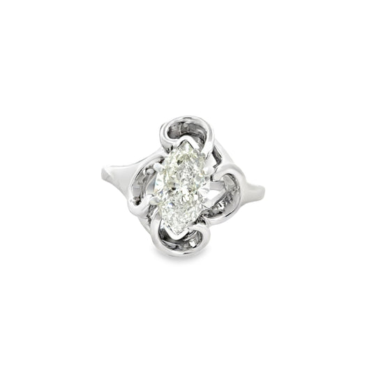 Kirkland Jewelry Estate | 14k White Gold Freeform Ring
