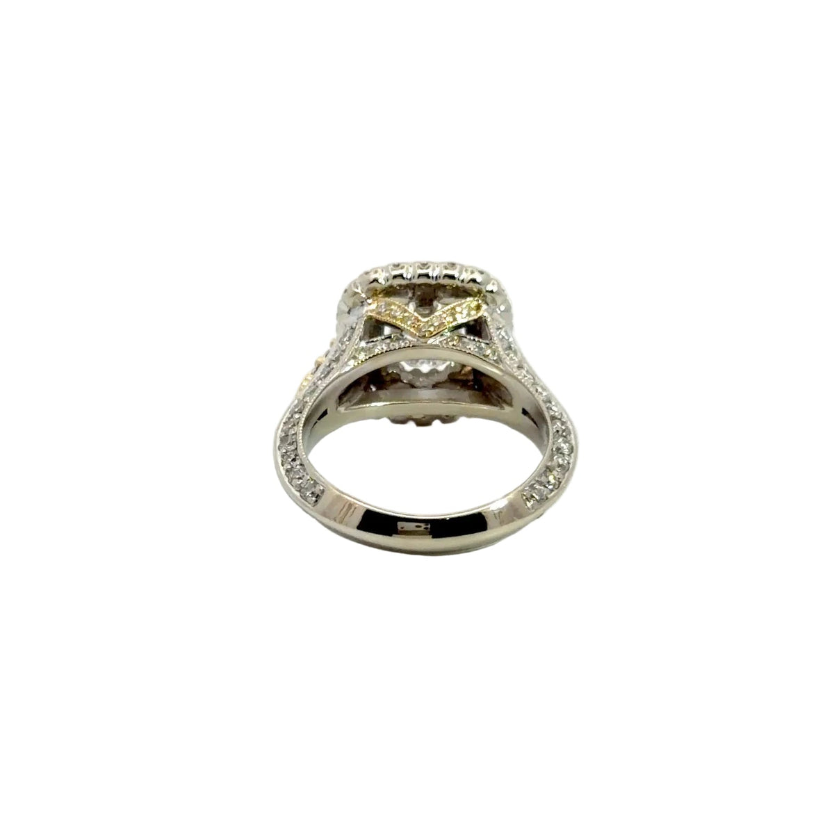 Kirkland Jewelry Estate | 14K Emerald Cut Halo Engagement Ring