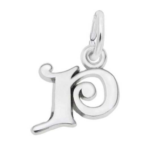 Curly Initial P Charm