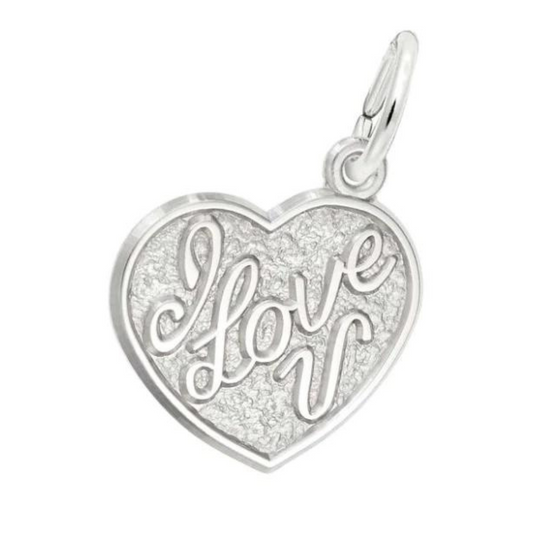 I Love You Heart Charm