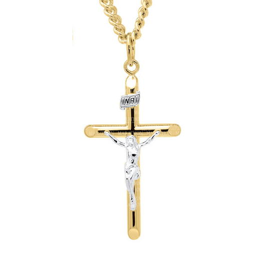 Marathon | 14K Gold Filled Cross with Crucifix Necklace