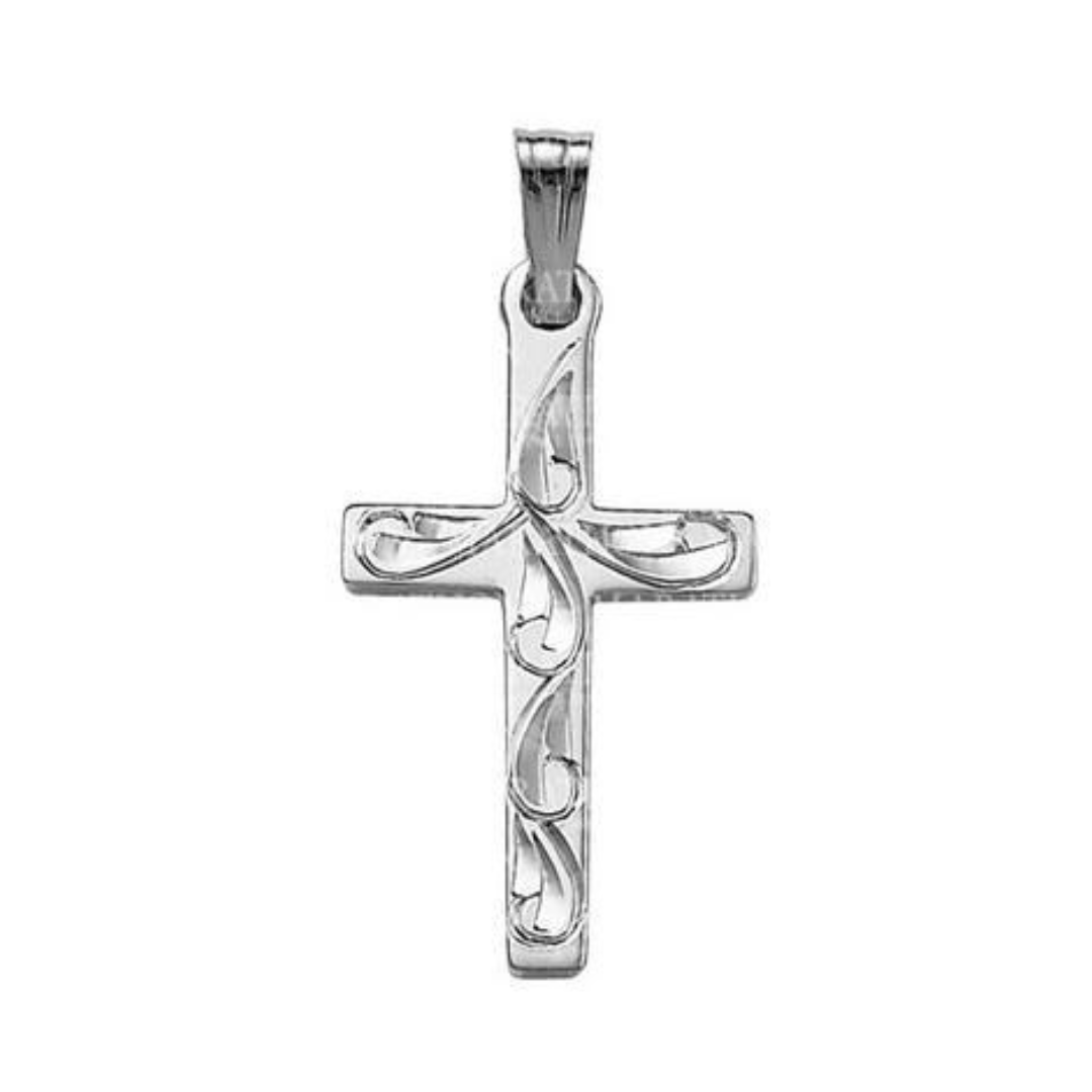 Engraved Sterling Silver Cross