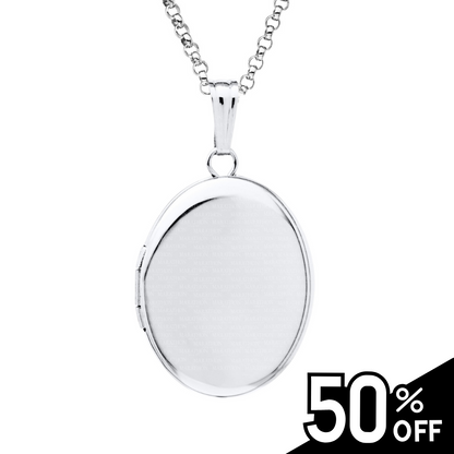 14K Gold Oval Locket