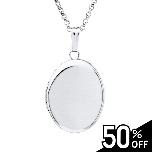 14K Gold Oval Locket