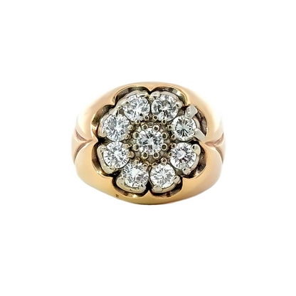 Kirkland Jewelry Estate | 14K Yellow Gold Diamond Cluster Ring