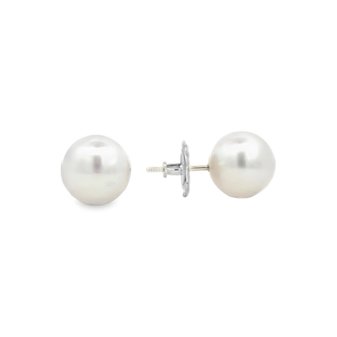 Kirkland Jewelry Estate | 14K White Gold South Sea Pearl Earrings