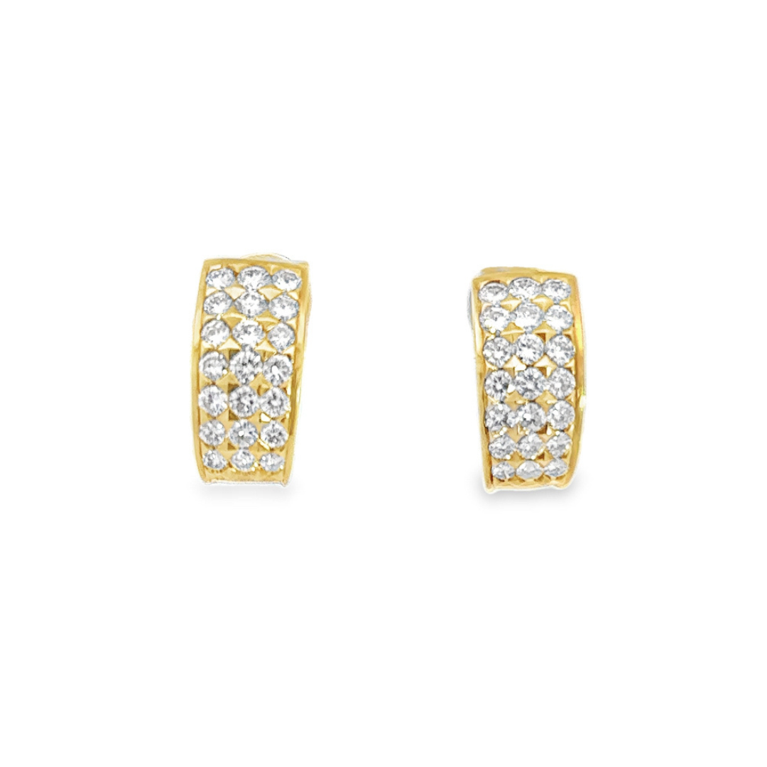 Kirkland Jewelry Estate | 18K Yellow Gold Diamond Earrings