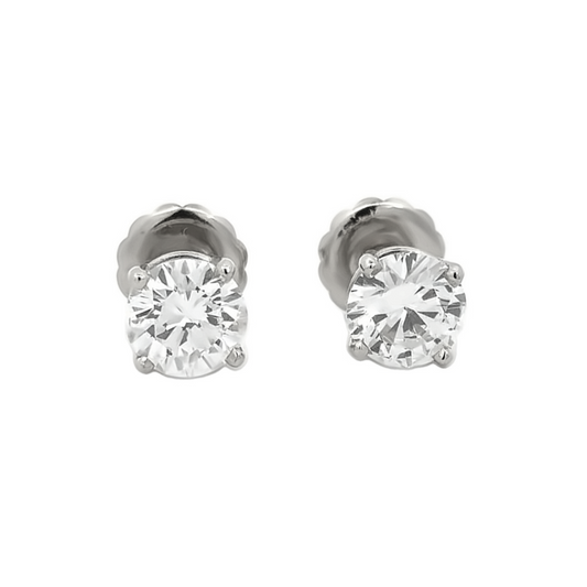 Kirkland Jewelry Estate | 14K White Gold Diamond Studs