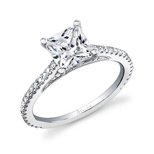 Jeanette - 14K White Gold Engagement Ring