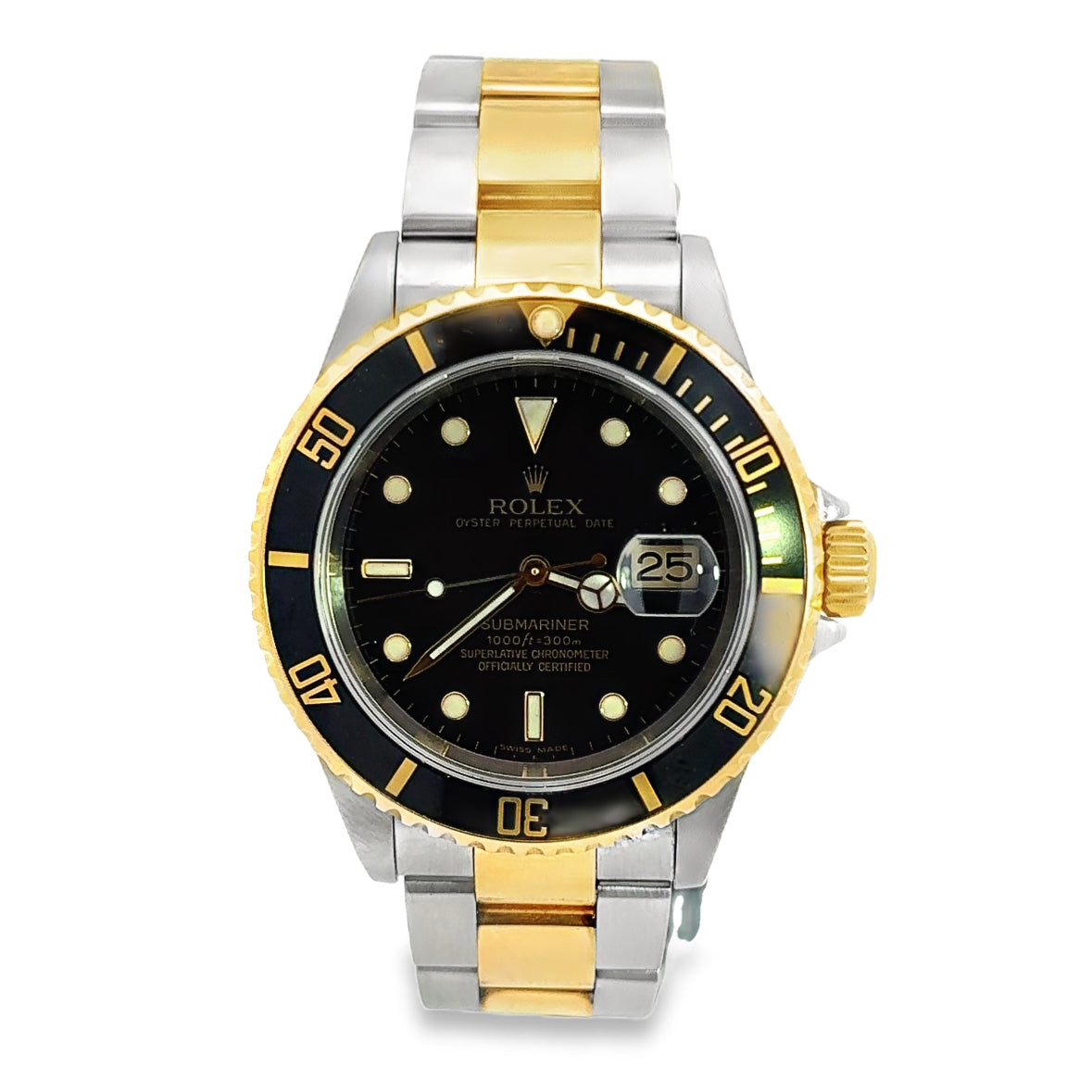 Kirkland Jewelry Estate | Rolex Two-Tone Black Dial Submariner 16613T