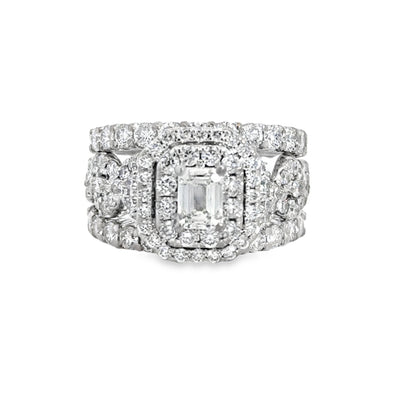 Kirkland Jewelry Estate | 14K White Gold Diamond Wedding Set