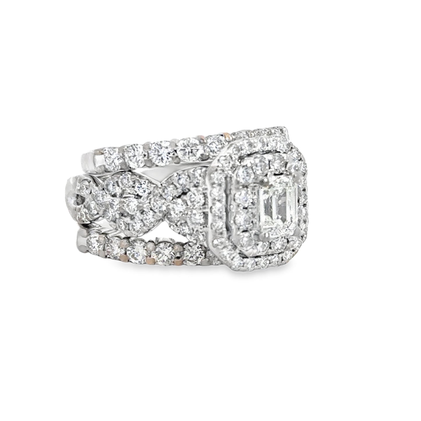 Kirkland Jewelry Estate | 14K White Gold Diamond Wedding Set