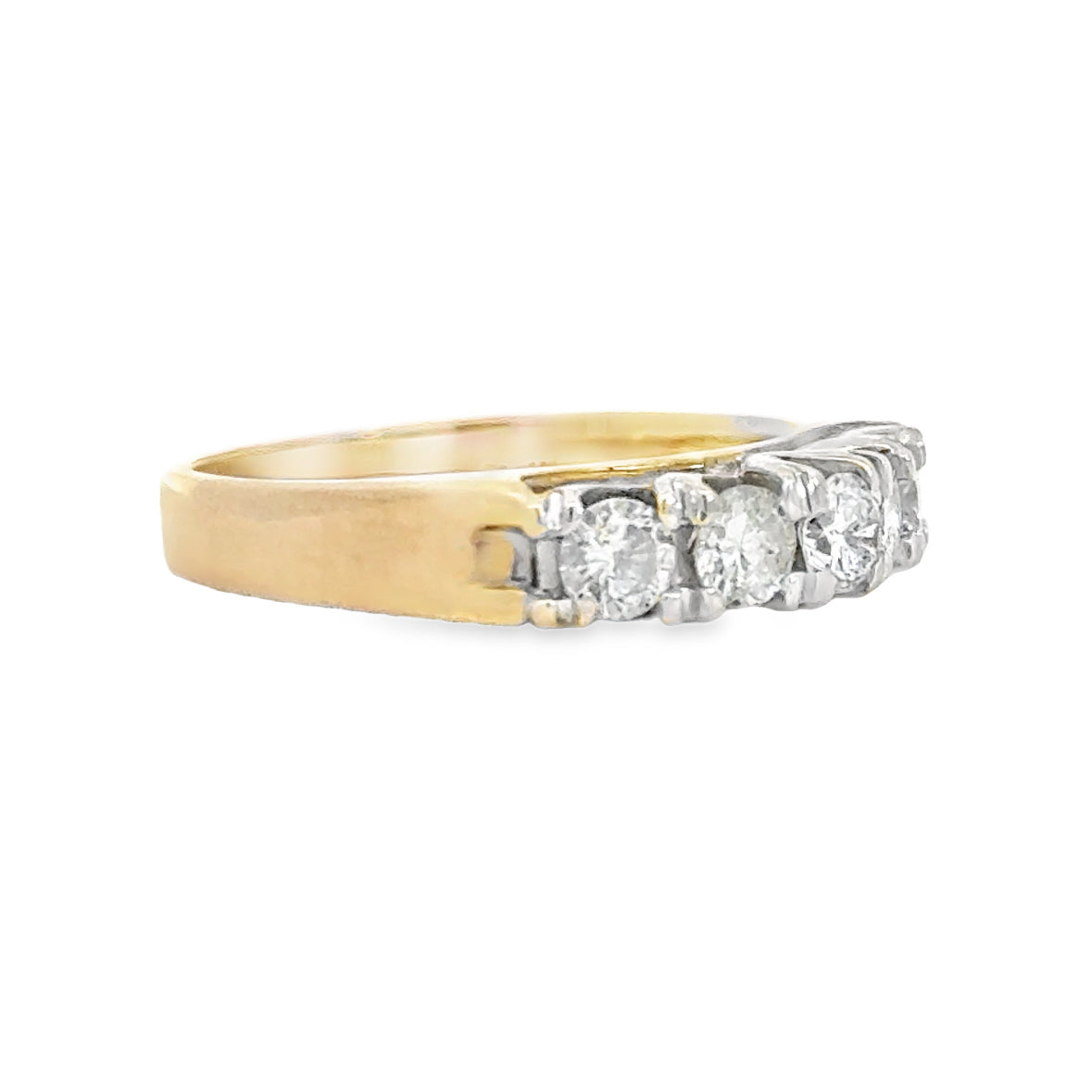 Kirkland Jewelry Estate | 14K Yellow Gold Five Stone Diamond Band