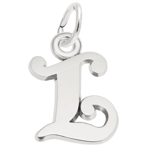 Rembrandt Charms | Curly Initial L Accent Charm