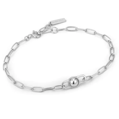 Ania Haie | Silver Orb Link Chunky Chain Bracelet