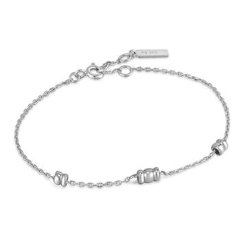 Ania Haie | Silver Smooth Twist Chain Bracelet
