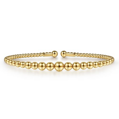 14K Yellow Gold Bujukan Open Bangle