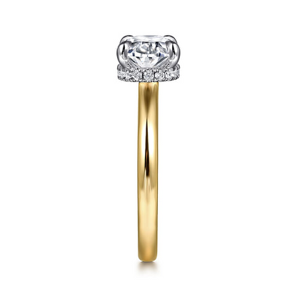 14K Yellow Gold Diamond Engagement Ring