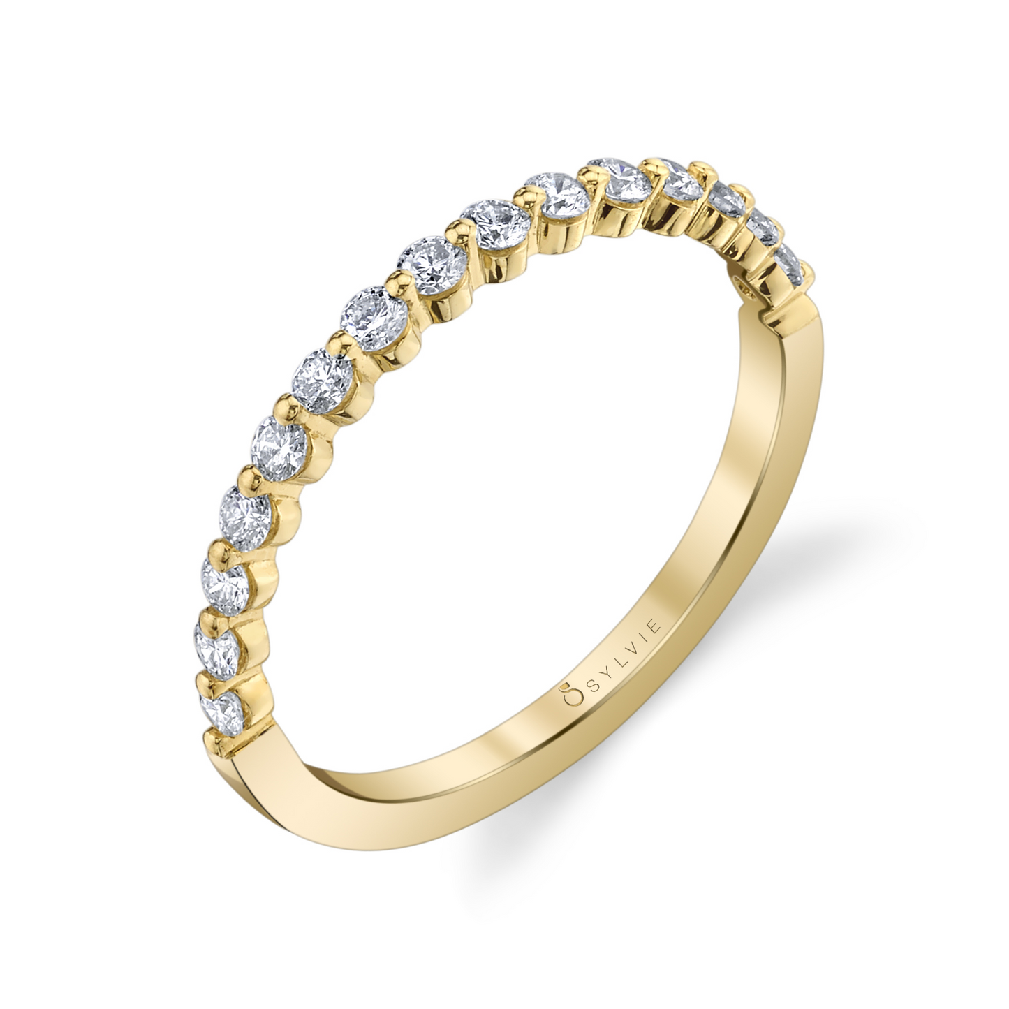 14K Yellow Gold Stackable Wedding Band