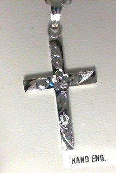 Marathon | Sterling Silver Floral Cross