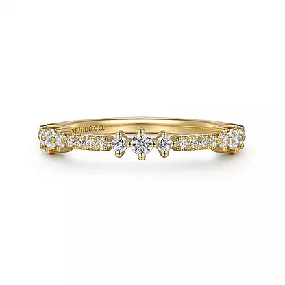 14K Yellow Gold Diamond Ladies Ring