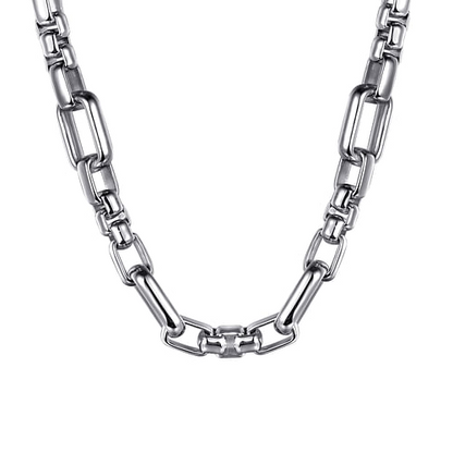 925 Sterling Silver Solid Figaro Chain Necklace