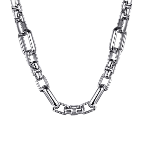 925 Sterling Silver Solid Figaro Chain Necklace