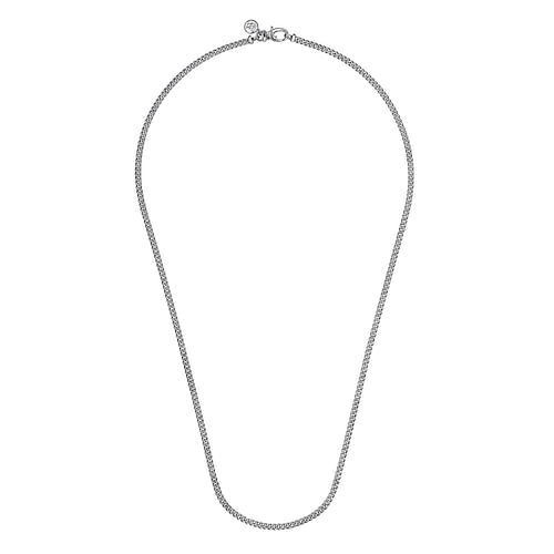 925 Sterling Silver Solid Men's Cuban Link Chain Necklace