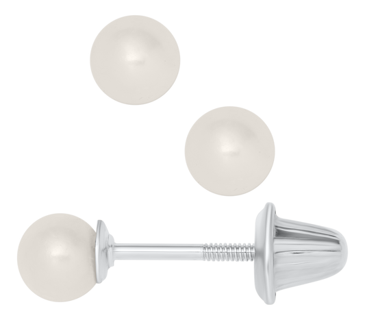 Sterling Silver Pearl Earrings