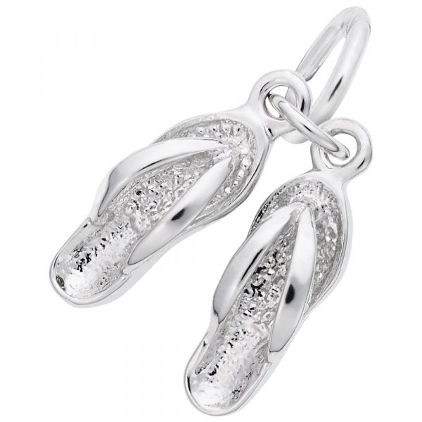 Pair of Flip Flops Accent Charm