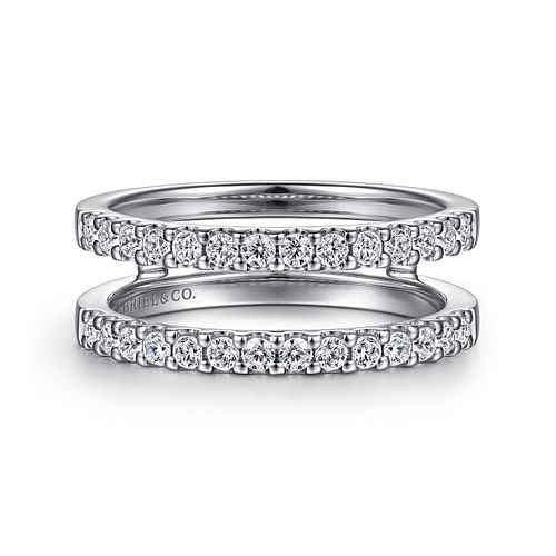 Esmeralda - 14K White Gold Diamond Ring Enhancer - 0.5ct