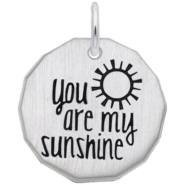 Rembrandt Charms | You Are My Sunshine Tag Charm