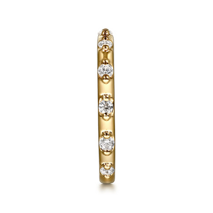 14K Yellow Gold Contemporary Collection Diamond Stackable Ring - 0.28 Carats