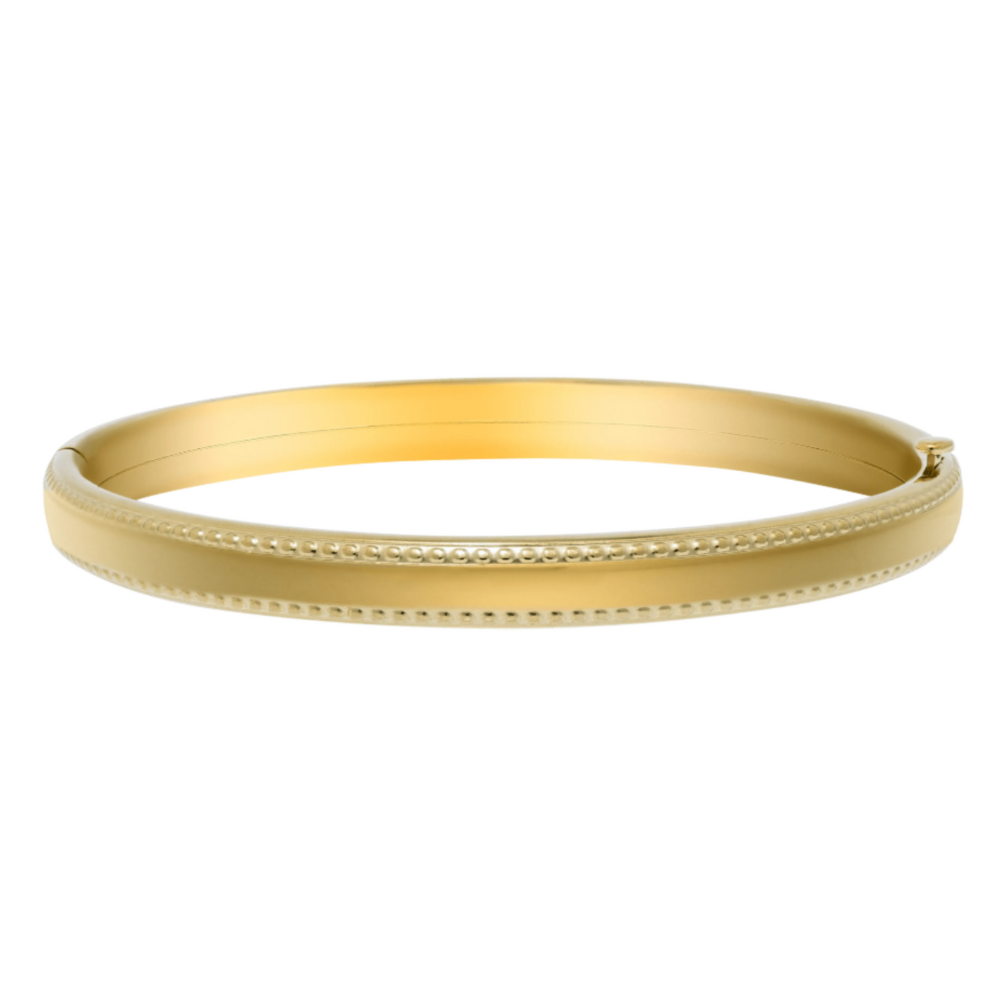 Marathon | 14K Gold Filled Children's Bangle Bracelet with Beaded Edge